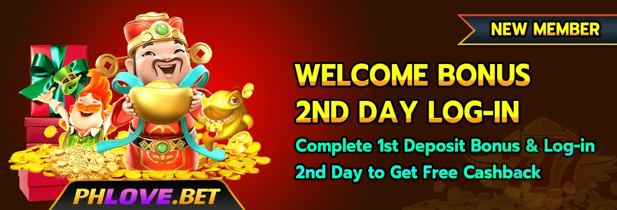 PHLOVE welcome bonus — 2nd day log-in cashback up to 88%