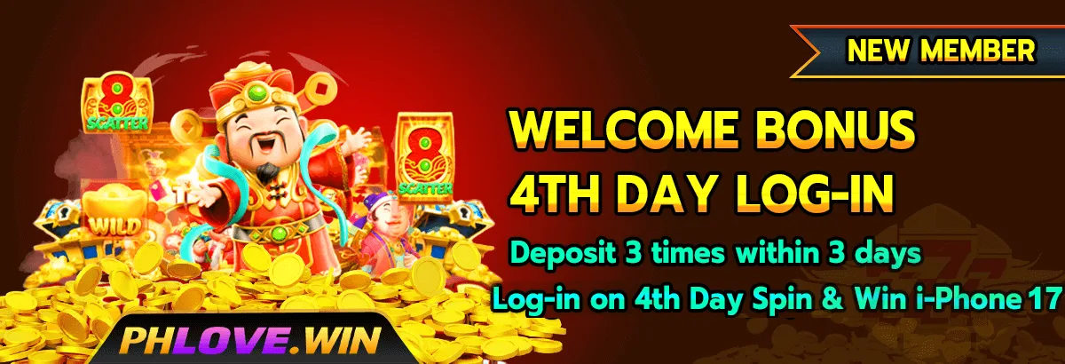 PHLOVE welcome bonus — 4th day log-in free lucky spin for iPhone 17 Pro Max